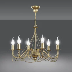 Sklep Kaja Dekoracyjny żyrandol typu świecznik w kolorze złota 170/6 z serii TO
