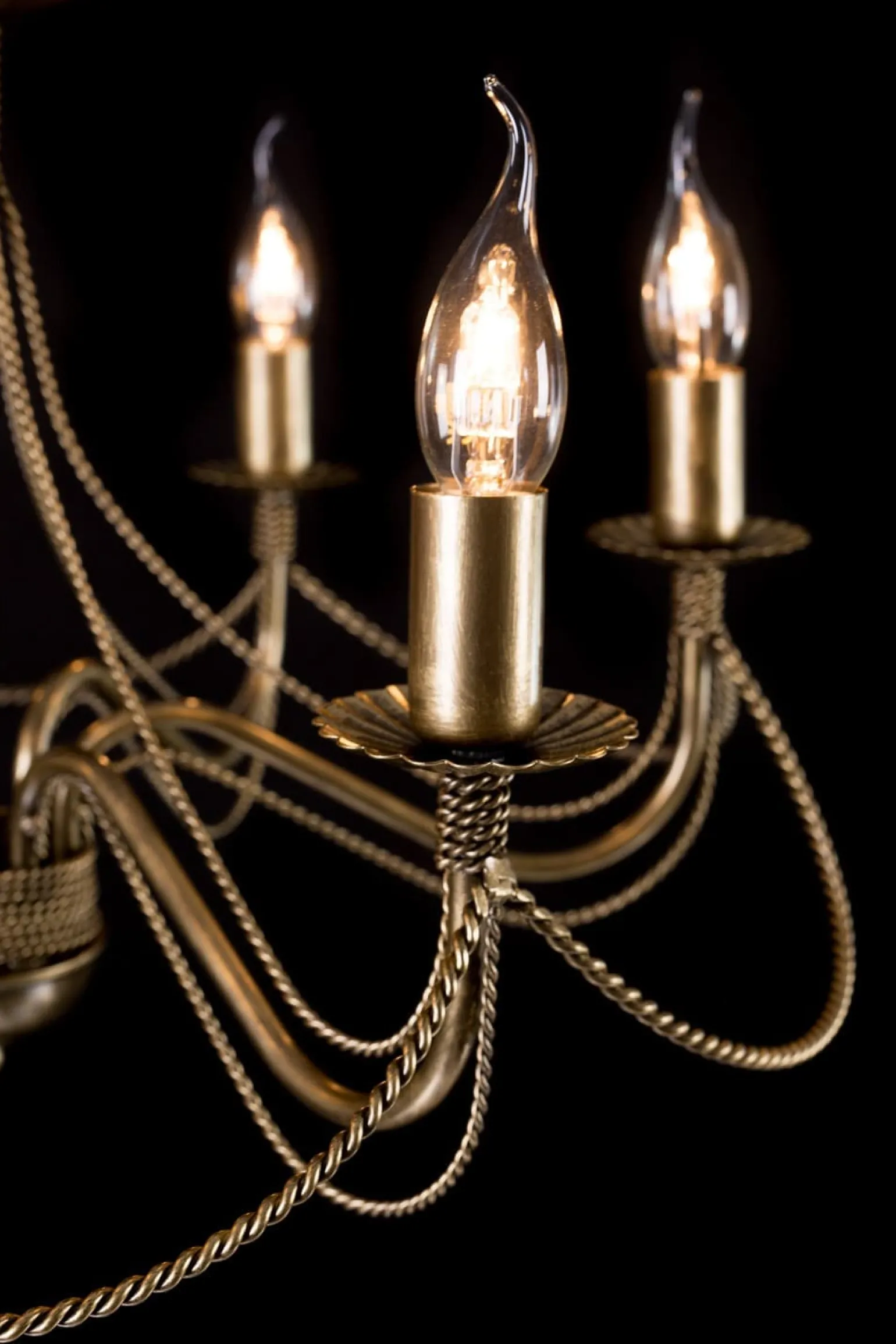 Sklep Kaja Dekoracyjny żyrandol typu świecznik w kolorze złota 170/6 z serii TO