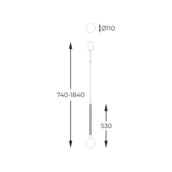 Best Sale Dekoracyjny zwis ze złotym kloszem P0583-01A-2GHF MIDA | Kaja Żyrandole Nowoczesne