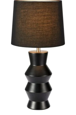 Sklep Kaja Designerka, czarna lampka stołowa do salonu 108447 z serii SIENNA