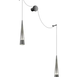 Sklep Kaja Designerki kinkiet z wiszącymi ramionami P090WL-L24CH3K serii SINTESI