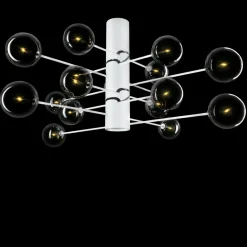 Best Designerska, biała lampa sufitowa z kloszami 66266 OSLO | Kaja Żyrandole Nowoczesne