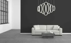 Best Sale Designerska, biała, ledowa lampa wisząca ML335 VERTIGO | Kaja Żyrandole Nowoczesne