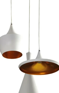 Cheap Designerska, biało-złota lampa wisząca do kuchni AZ1339 MIX | Kaja Żyrandole Nowoczesne