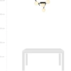 Clearance Designerska, czarna lampa sufitowa z kulami 1103/4 SMART | Kaja Żyrandole Nowoczesne