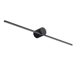 Sklep Kaja Designerska czarna lampa nad lustro LP-777/1W L BK z serii MODERN SLIM