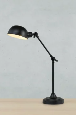 Sklep Kaja Designerska, czarna lampka do stylowego biura 108584 z serii PORTLAND