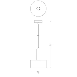 Best Sale Designerska, czarno-złota lampa wisząca do salonu A8133 z serii LEO Żyrandole Nowoczesne