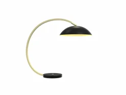 Sklep Kaja Designerska, czarno-złota lampka do biura WF 8001-104 ROSSKOFF | Kaja
