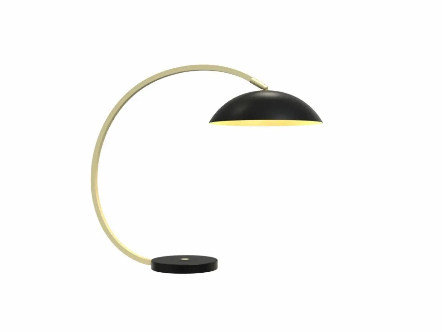 Sklep Kaja Designerska, czarno-złota lampka do biura WF 8001-104 ROSSKOFF | Kaja