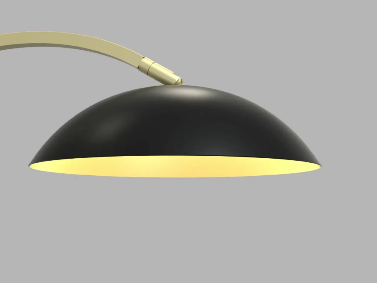 Sklep Kaja Designerska, czarno-złota lampka do biura WF 8001-104 ROSSKOFF | Kaja