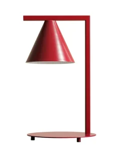 Sklep Kaja Designerska, czerwona lampa stołowa do biura 1108B15 z serii FORM