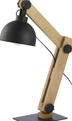 Sklep Kaja Designerska, drewniana lampa biurkowa TK 5021 OSLO | Kaja Oświetlenie