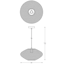 Clearance Designerska, druciana lampa wisząca do kuchni A8032 z serii ORION Żyrandole Nowoczesne