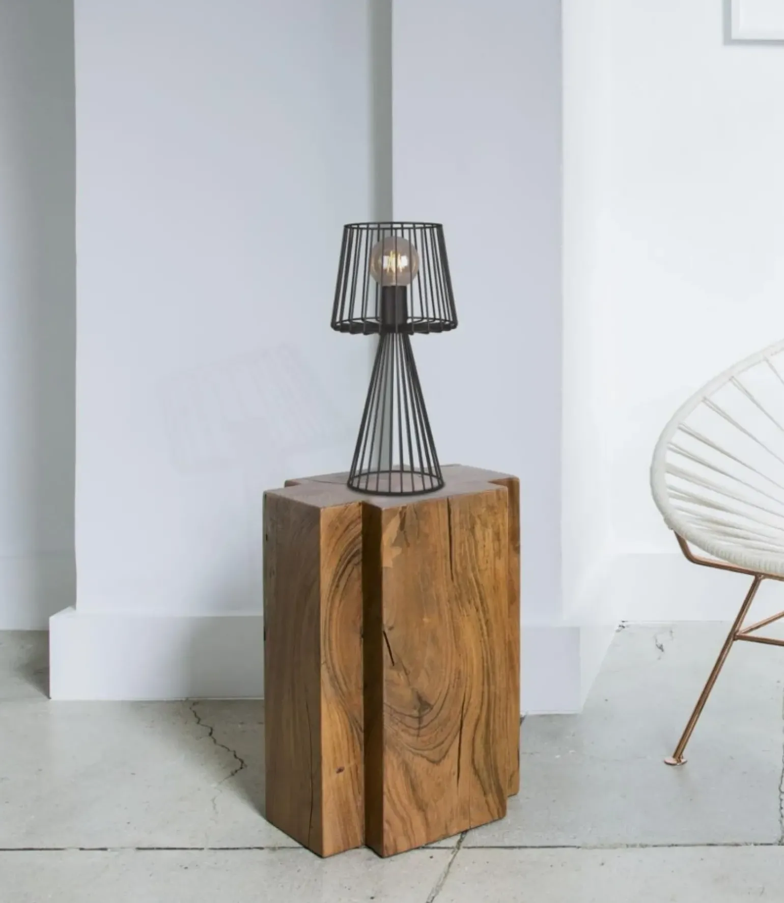 Sklep Kaja Designerska, druciana lampka stołowa K-4642 SOUL BLACK | Kaja