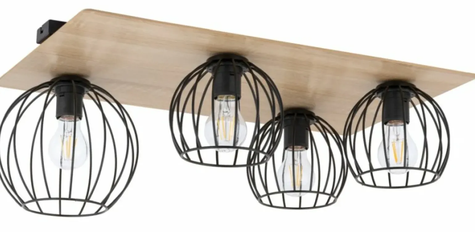 Discount Designerska, druciana lampa sufitowa SIG 32360 z serii CYBER PROSTOKĄT Żyrandole Nowoczesne