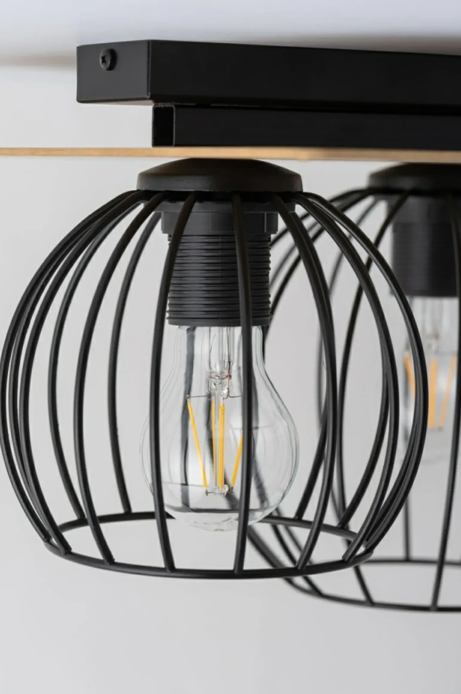 Discount Designerska, druciana lampa sufitowa SIG 32360 z serii CYBER PROSTOKĄT Żyrandole Nowoczesne