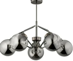 Clearance Designerska, grafitowa lampa na sztywnym zwisie AL 63180 serii BARSUM Żyrandole Nowoczesne