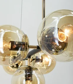 Store Designerska lampa nad wyspę kuchenną 3402/5 BL TR GRETA | Kaja Żyrandole Nowoczesne
