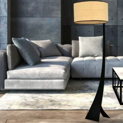 Sklep Kaja Designerska lampa podłogowa z abażurem 1157/LP1 ESTRELLA | Kaja