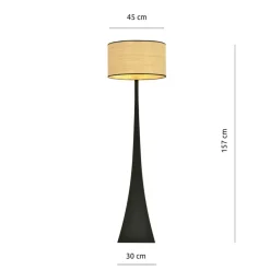 Sklep Kaja Designerska lampa podłogowa z abażurem 1157/LP1 ESTRELLA | Kaja