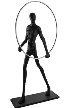 Sklep Kaja Designerska lampa stojąca, człowiek z obręczą LED AZ4984 ATLAS | Kaja