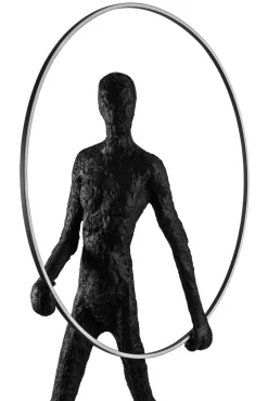 Sklep Kaja Designerska lampa stojąca, człowiek z obręczą LED AZ4984 ATLAS | Kaja