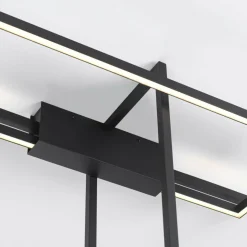 Online Designerska lampa sufitowa LED 4000K LP-980/3D4 BK z serii FRAME 3D Żyrandole Nowoczesne