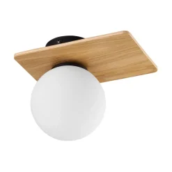 Flash Sale Designerska lampa sufitowa z drewnem, do holu TK 4540 z serii BIANCA Żyrandole Nowoczesne