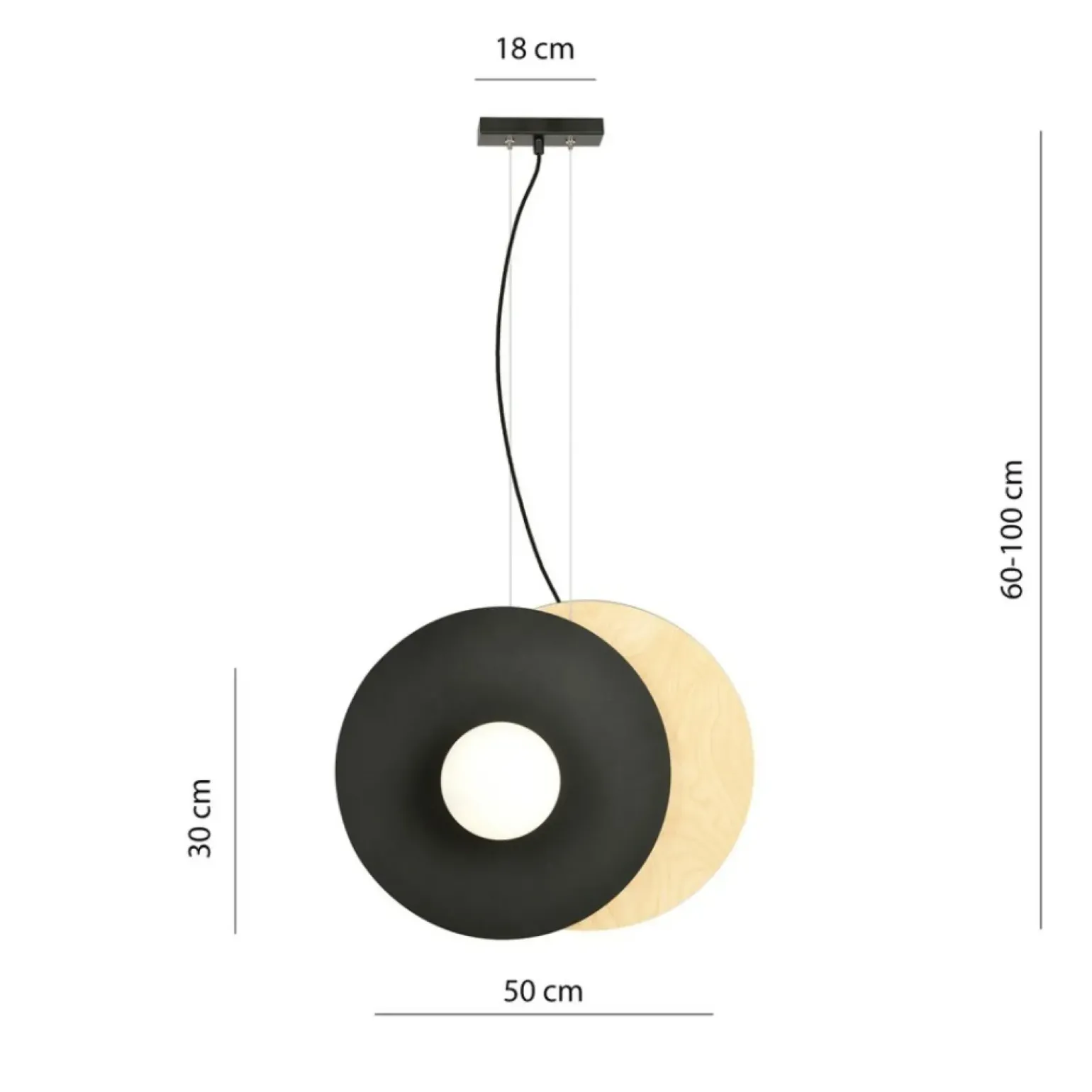 Shop Designerska lampa wisząca, kolorowe tarcze 1303/2 SOHO | Kaja Żyrandole Nowoczesne