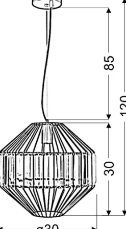 Sklep Kaja Designerska lampa wisząca dark glamour 31-55170 ALVARO | Kaja