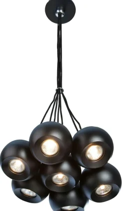 Best Sale Designerska lampa wisząca czarne kule AZ0635 GULIA BLACK | Kaja Żyrandole Nowoczesne