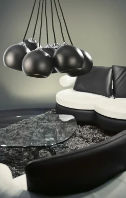 Best Sale Designerska lampa wisząca czarne kule AZ0635 GULIA BLACK | Kaja Żyrandole Nowoczesne