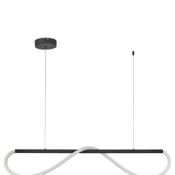 New Designerska lampa wisząca nad stół LP-2345/1P S BK MELECA | Kaja Żyrandole Nowoczesne