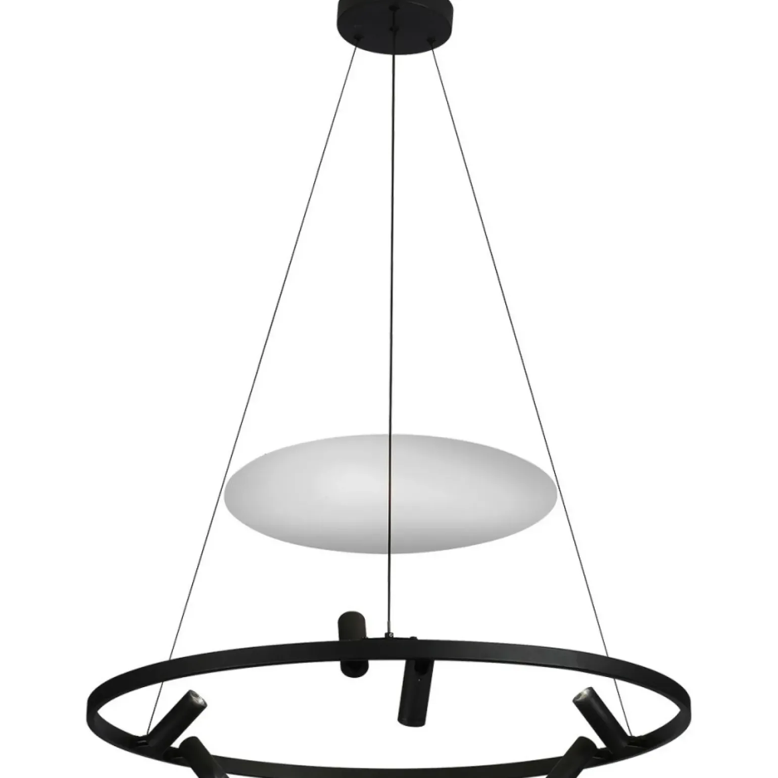 Cheap Designerska lampa wisząca obręcz LP-907/1P BK ALMERIA | Kaja Żyrandole Nowoczesne