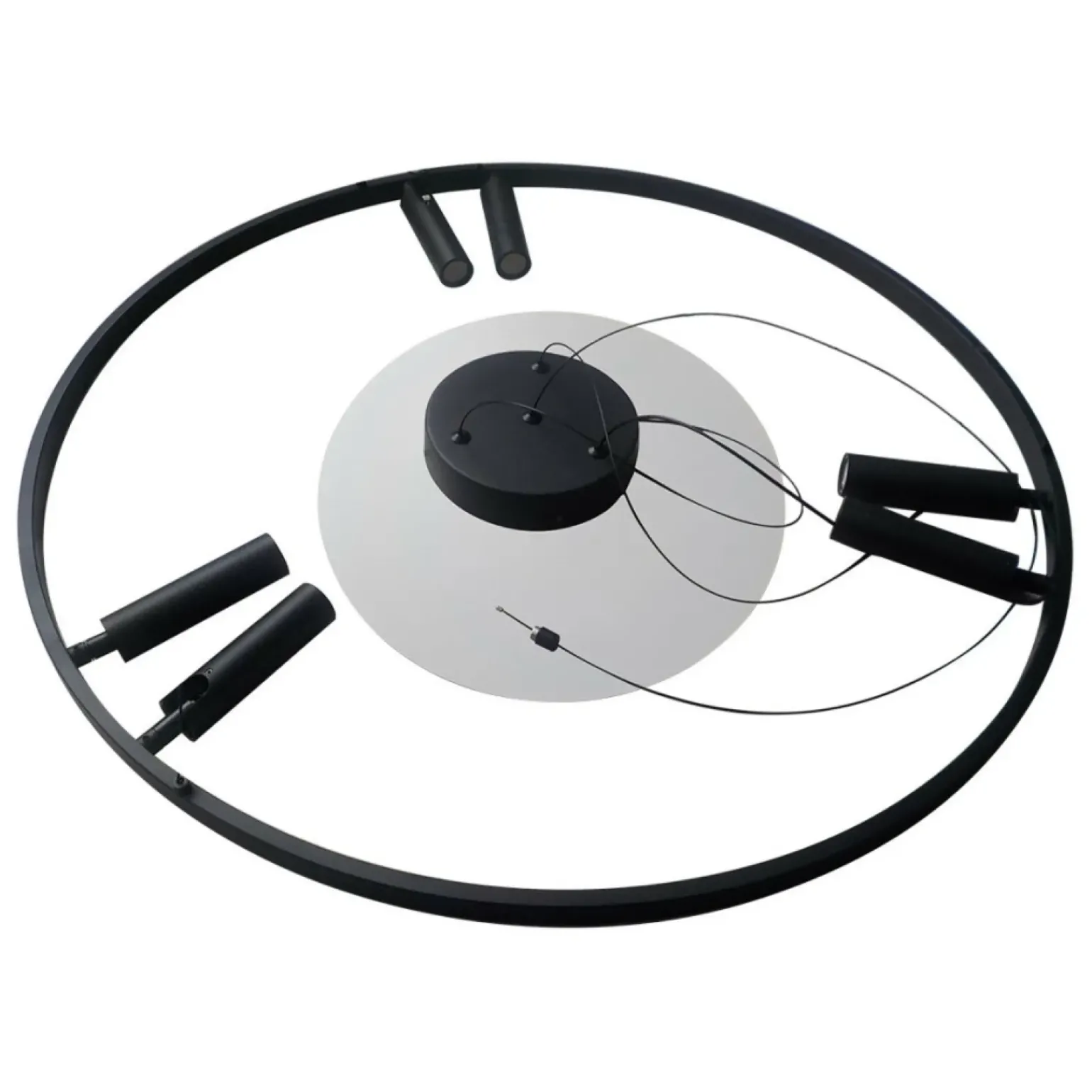 Cheap Designerska lampa wisząca obręcz LP-907/1P BK ALMERIA | Kaja Żyrandole Nowoczesne