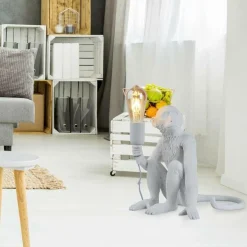 Sklep Kaja Designerska lampka nocna małpa ABR-KARD4-B MONKEY | Kaja Oświetlenie