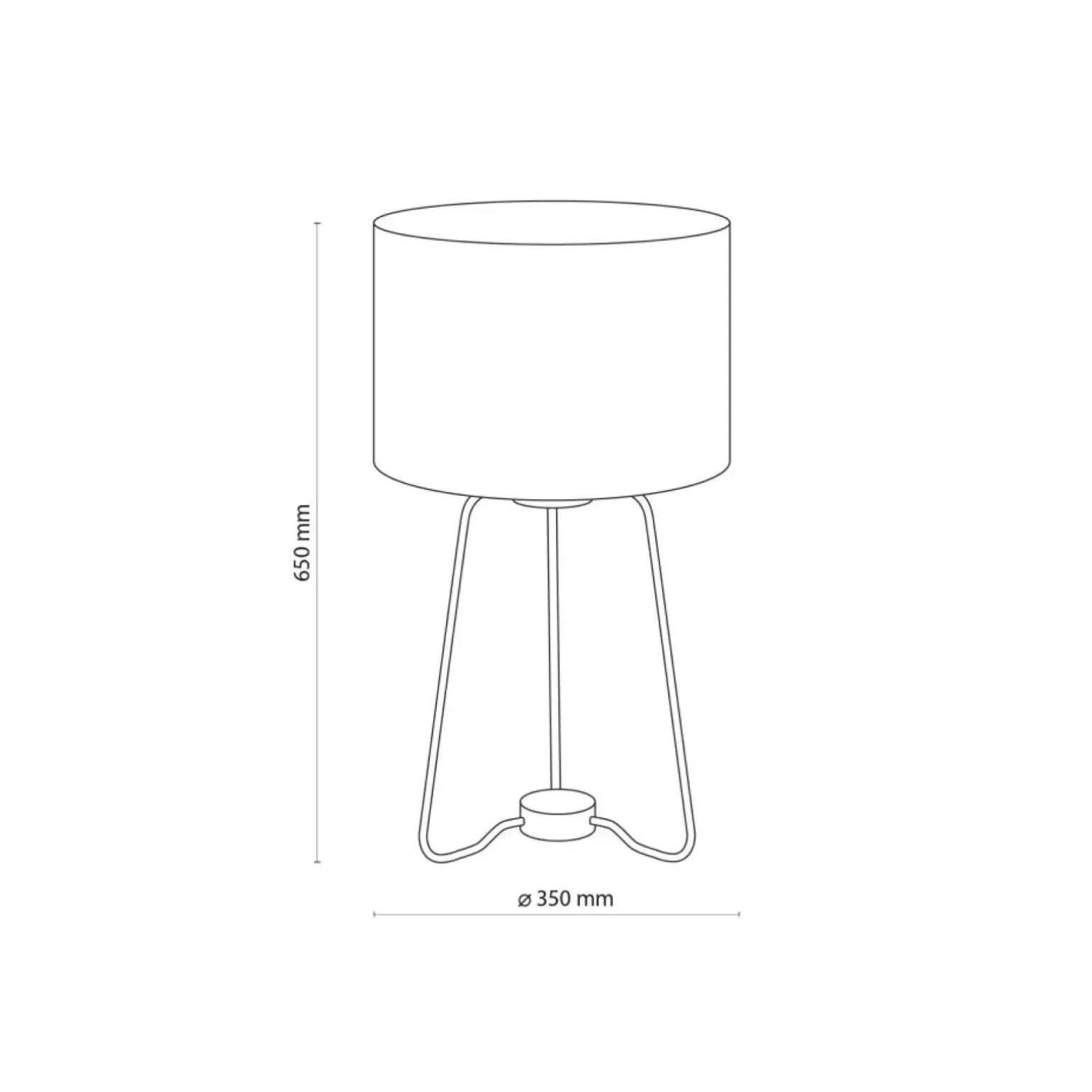 Sklep Kaja Designerska lampka stołowa mały trójnóg TK 5581 z serii TAMPA | Kaja