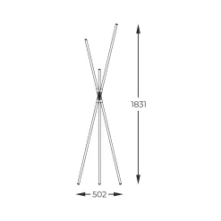 Sklep Kaja Designerska, ledowa lampa podłogowa ZM 1005 LAUTARO | Kaja Oświetlenie