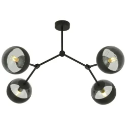 Discount Designerska, loftowa lampa sufitowa do sypialni 1135/4 SPACE | Kaja Żyrandole Nowoczesne