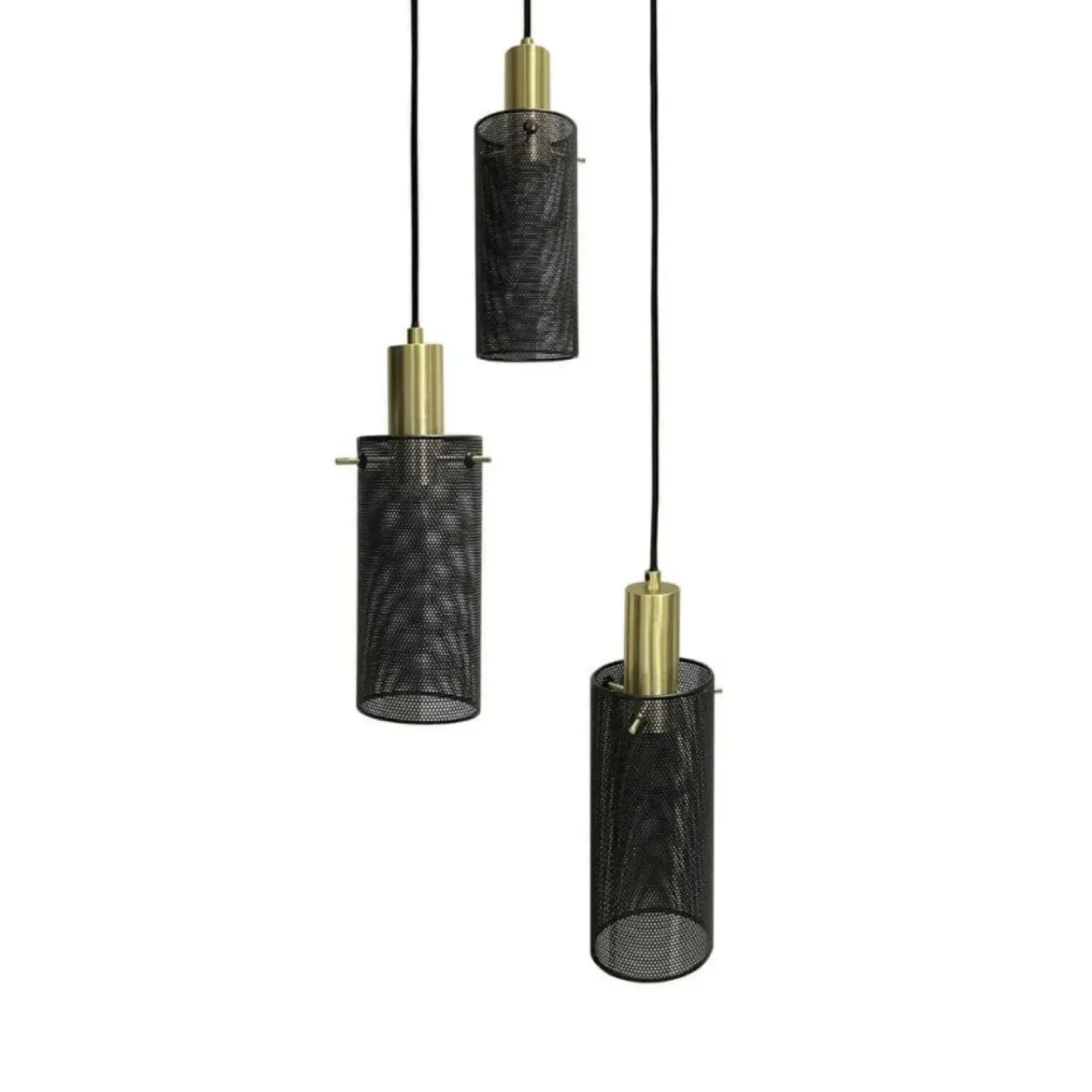 Cheap Designerska, metalowa lampa wisząca LP-945/3P BK TIRANA | Kaja Żyrandole Nowoczesne