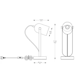 Sklep Kaja Designerska, minimalistyczna lampka stołowa A2057 z serii ARIES