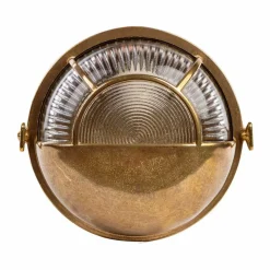 Sklep Kaja Designerska, mosiężna, okrągła lampa elewacyjna A14SZ z serii ALIVE