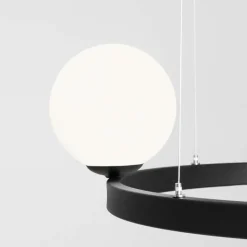 Best Designerska, okrągła lampa wisząca do salonu 1099L1_R z serii GARDA Żyrandole Nowoczesne