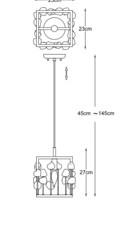 Best Sale Designerska, ozdobna lampa do sypialni P0541-01B-SDAC z serii CAROLINE Żyrandole Nowoczesne