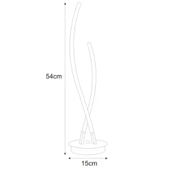 Sklep Kaja Designerska, srebrna lampka do salonu K-8078 JUSTIN | Kaja Oświetlenie