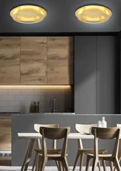 Sklep Kaja Designerska, złota lampa sufitowa LED 98-66213 MERLE | Kaja