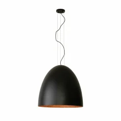 Outlet Designerski, czarno-miedziany zwis do salonu ⌀75cm 10321 EGG | Kaja Żyrandole Nowoczesne