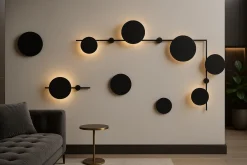 Sklep Kaja Designerski kinkiet, do industrialnych wnętrz K-4639 | Kaja