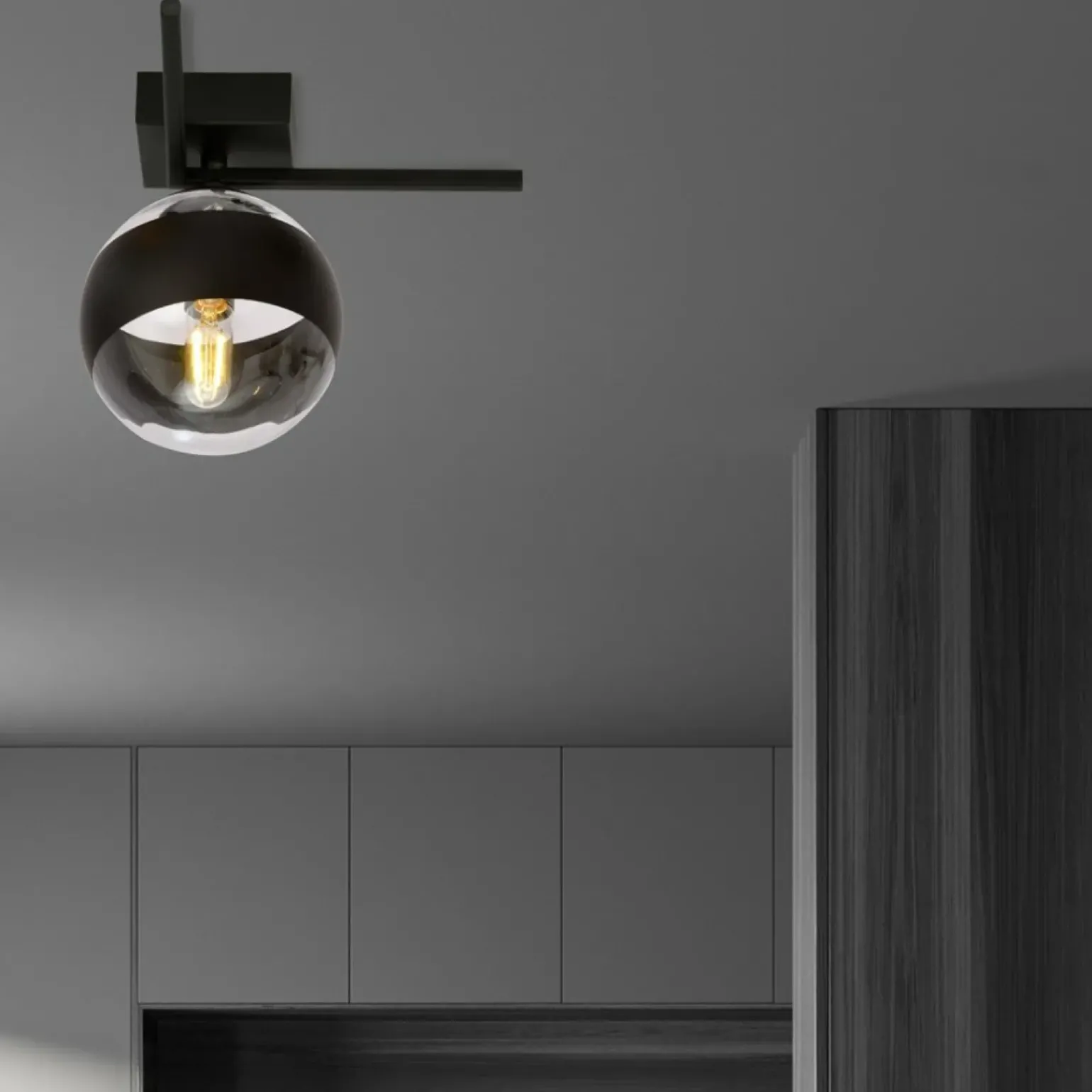 Online Designerski spot natynkowy z kloszem 1132/1G IMAGO | Kaja Oświetlenie Żyrandole Nowoczesne